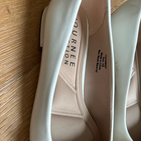 Journee Collection OPHELIA LOW BLOCK BALLET FLATS FAUX LEATHER - Picture 8 of 9